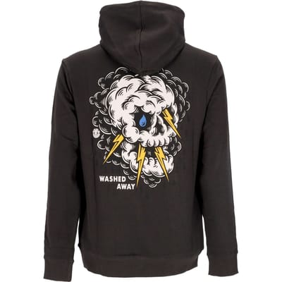 Angry Clouds Hoodie Herenhoodie Gebroken Zwart