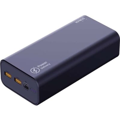 Verico Power Pro PD Powerbank 24.000 mAh USB PD, Quick Charge LiPo USB-A, USB-C Zwart