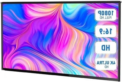Schermprojector Opvouwbaar draagbaar HD-projectiescherm met standaard Filmvideoprojectiescherm(100 inch)