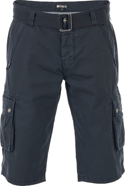 riverso Heren Short RIVAnton regular/straight Blauw W 38 Volwassenen Cargo shorts / korte broek