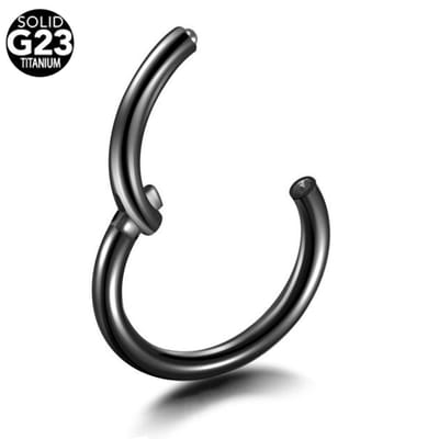 Jewelegance Titanium Clicker Piercing - 8mm diameter, 1,2mm dikte, anti-allergisch