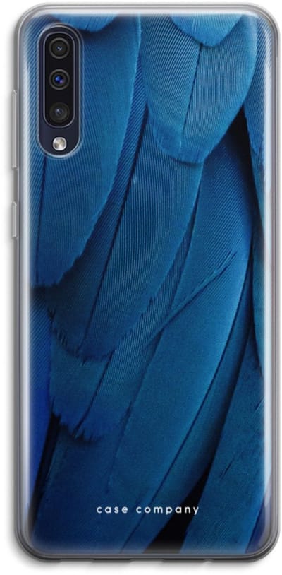 Hoesje geschikt voor Samsung Galaxy A50 hoesje - Pauw - Soft Cover Telefoonhoesje - Bescherming aan alle Kanten en Schermrand
