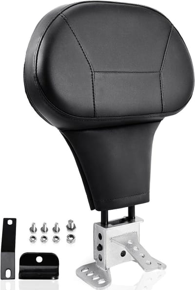 Afneembare rugleuning - Bestuurderssteun rugsteun motor - Comfortabel rijden - Verstelbare montageset - N.v.t. - Zwart