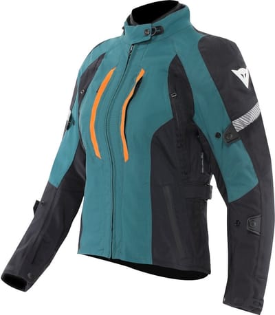 Dainese Mangen Absøluteshell™ Pro Waterdichte Dames Zwart Turquoise Textiele Motorjas - Jas