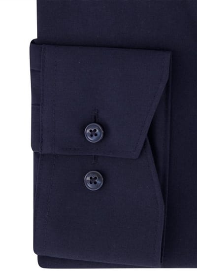 OLYMP Luxor Overhemd, Modern Fit, New Kent, Marineblauw