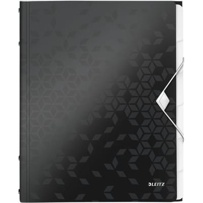 Leitz Divider Book Leitz WOW A4 PP 6tabs black
