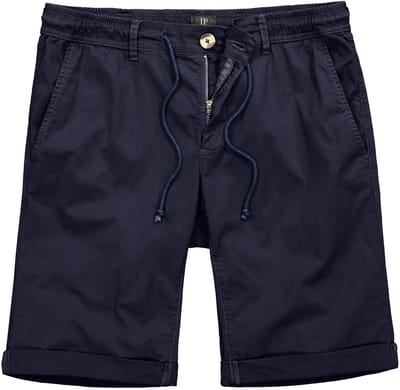 JP 1880 - Heren - Chinobermuda met een licht gewicht FLEXNAMIC® Regular Fit - Navy blauw - Maat 52