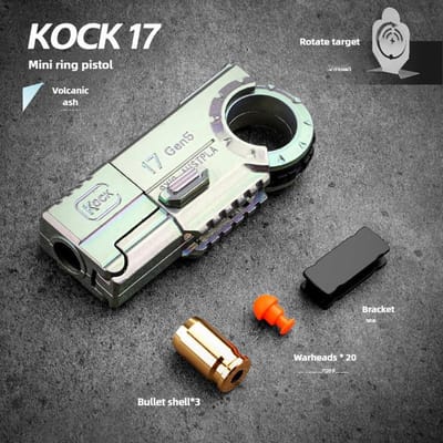Ring Pistool Zacht Kogelgeweer Draagbaar Mini 3D Ontspannings Dop Afwerpen Legering Buiten Grappig Speelgoed Jongen Verjaardagscadeau Fidget Speelgoed