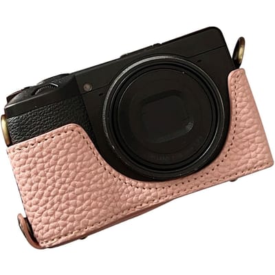Vintage PU Lederen Cameratas Halve Body Beschermhoes met Riem voor GR IIIx GR III GRIII GR3 Verbeterde Grip Zacht