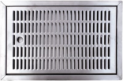 Catch tray - CNS for insertion 440 mm x 240 mm including drain connection