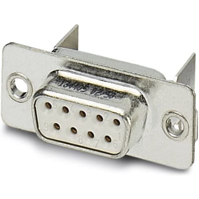Phoenix Contact VS-09-BU-DSUB-LH-B 1654798 D-sub female connector 90 ° Aantal polen: 9 Solderen 10 stuk(s) Package