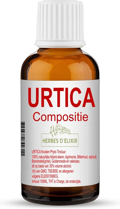 Herbes D'elixir Urtica Tinctuur - 100 ml flesje - 1 stuk - Natuurlijke ingrediënten