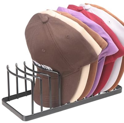 Honkbalpet Hoedorganisator - Ruimtebesparend Standaard voor 10 Petten - Premium Metalen Hoedenrek voor Display en Opberging