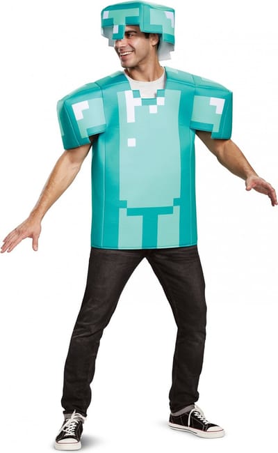 Vegaoo - Minecraft pantser kostuum voor volwassenen