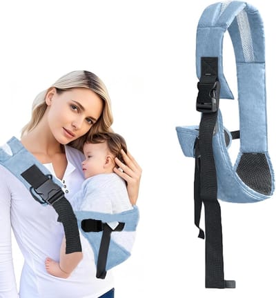 Verstelbare multifunctionele draagzak voor baby's en peuters van 6-48 maanden, ideaal voor comfort en gebruiksgemak (Blauw)