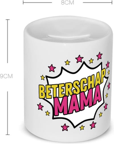 Akyol - beterschap mama Spaarpot - Beterschap - je moeder - beterschap cadeau - kado - moeder - 350 ML inhoud