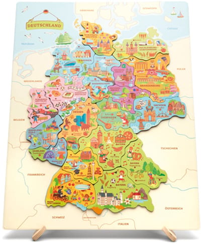 Eduplay magnetisch speelgoed puzzelkaart Duitsland educatief spel.