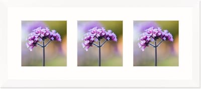 SecaDesign Anima Drieluik Fotolijst - Fotomaat 13x13 cm - Wit