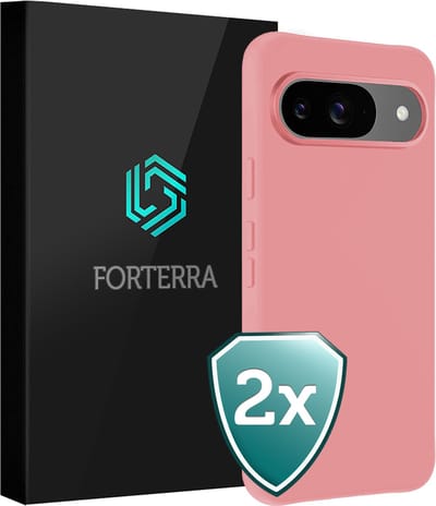 Hoesje 2 Stuks - Geschikt voor Google Pixel 10 - Sterk & Shockproof - Back Cover - Case Siliconen - Telefoon Hoes - Lichtroze