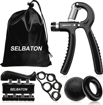 Handtrainer Set van 5 - Onderarm Grip Trainer voor Spieropbouw en Herstel van Letsel