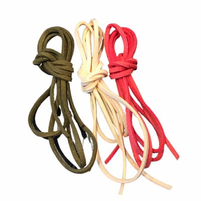 3 Kleuren-Suede- 90 cm- Mosgroen-Vanille-Kraalrood - Charme Bijoux