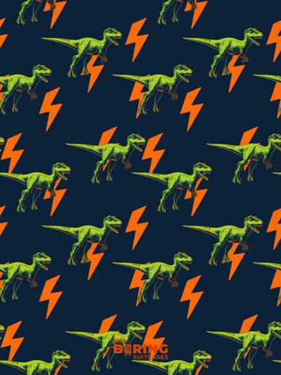 Kinderkoffer blauw - Dino's - Bliksem