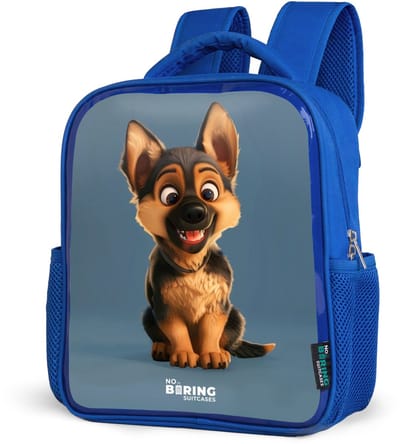 NoBoringSuitcases.com® - Rugzak blauw - Schooltas jongens - Hylke herder - Kinder rugtas jongen - Boekentas kind - Kinderrugzak voor school - Schoolrugzak