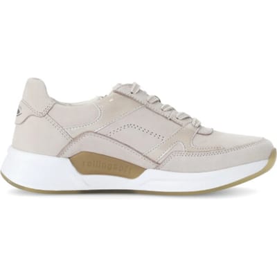 Gabor rollingsoft sensitive 66.958.31 - dames rollende wandelsneaker - Beige - maat 37 (EU) 4 (UK)