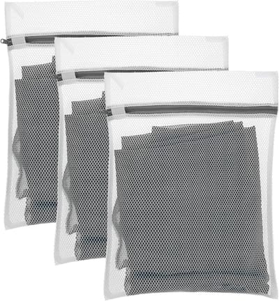 Set van 3 Kleine Wasnetjes 40x30cm voor Delicate Kleding, Ondergoed, Sokken en Babykleding - Duurzaam en Geschikt voor de Wasmachine
