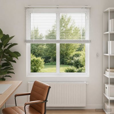 vidaXL - Venetiaanse - jaloezie - Wit - 100 - x - 130 - cm - 35 - mm