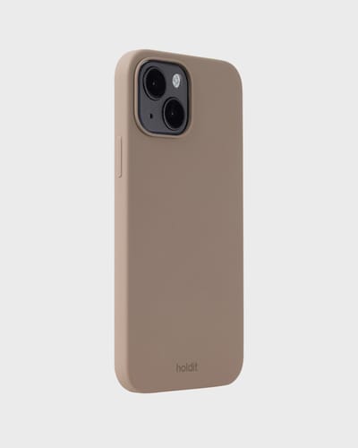 Phone Case Silicone Mocha Brown iPhone 15