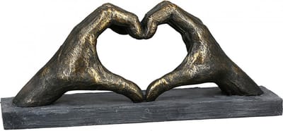 Gilde Handwerk - Figuur 'Heart of Hands' - Beeld - Brons