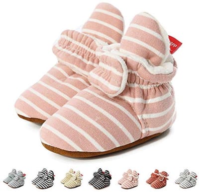 Gezellige fleecelaarsjes voor baby's met antislip onderzijde - Ideaal voor het leren lopen