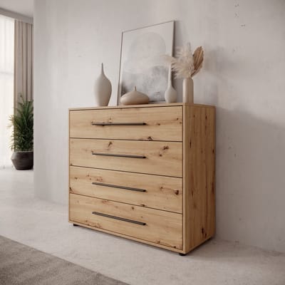 Meubella Montalo - Ladekast - Eikenpatroon - 99x40x87 cm