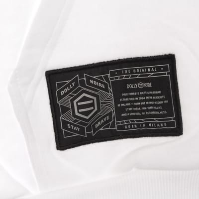 Lichtgewicht herensweatshirt met capuchon, 3D-letters en capuchon, wit