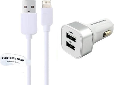 OneOne auto oplader met 2 poorten + 1,0m OneOne Lightning kabel. Krachtige universele 24W autolader past op Apple iPhone 12 Pro Max, iPhone 13, iPhone 13 Mini, iPhone 13 Pro, iPhone 13 Pro Max, iPhone 14, iPhone 14 Pro, iPhone 14 Pro Max