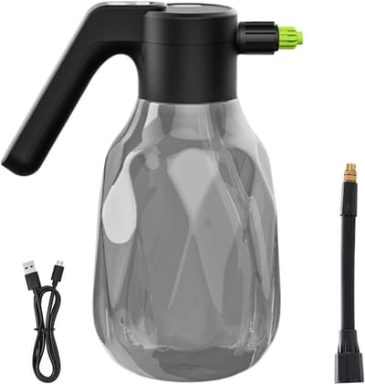 Elektrische plantensproeier - Automatische spuitfles - Planten verzorgen - Ergonomische handgreep - 2 liter inhoud - Zwart