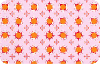 Badmat 80x50 cm - Antislip - Zon - Patroon - Roze - Badmatten voor badkamer - Badkamermat - Douchemat - Badkamer mat