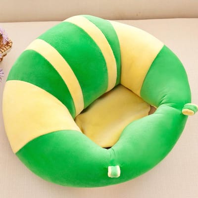 Siège de soutien pour bébé Canapé Pelucheux Doux Forme d'Animal Bébé Apprenant à S'asseoir Chaise Maintenir la Posture Assise Chaise d'Assise Confortable pour Nourrisson vert