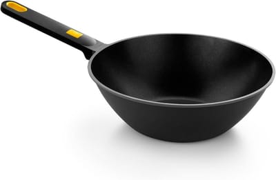 Wokpan 28 cm met Hoogwaardige Antiaanbaklaag en Inductiebodem