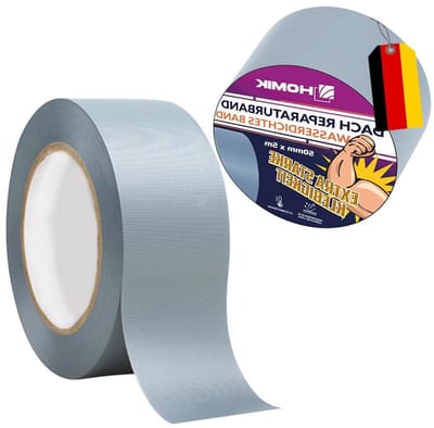 Sterke Reparatietape - Waterdichte Afdichting - Dak en Buiten - Flexibel PTFE Membraan - 5 cm x 5 m - Grijs