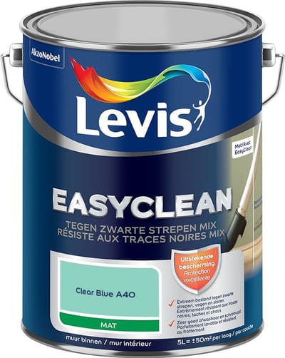 Levis - Easyclean Tegen Zwarte Strepen Mix - Clear Blue A40 - Mengverf - 5 L