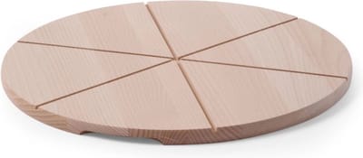 HENDI Pizza plank – beukenhout – groeven voor 6 delen – Ø 300 mm