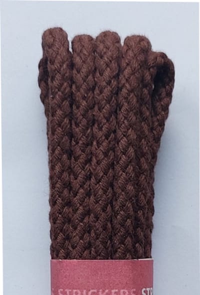 Strickers Veter - Middel Bruin - Rond - Koord Veters - Lengte 120 cm - Dikte 4 mm - Schoenveter