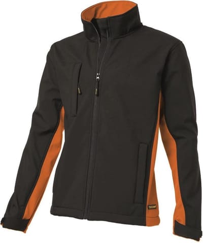 Tricorp Soft Shell Jack Bi-Color - Workwear - 402002 - Zwart / Oranje - maat 5XL