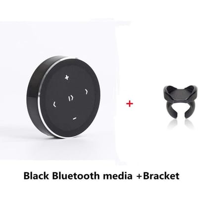 Mini draadloze mediaknop afstandsbediening auto motorfiets fiets stuurwiel mp3-muziekspeler controller voor IOS Android