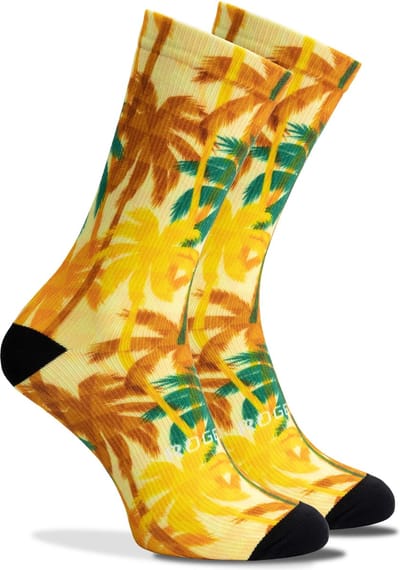 Rogelli Hawaii Fietssokken - Heren - Geel - Maat 36-41