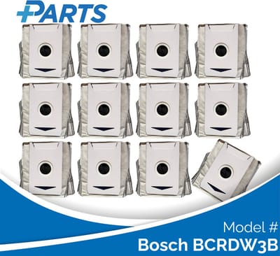 Bosch BCRDW3B Stofzakken (12 Stuks, Plus.Parts® alternatief voor BHZRDBAB)