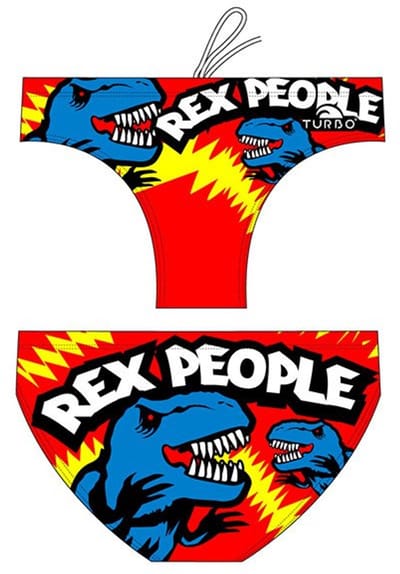 Turbo Rex People Zwemslip Rood 9-10 Years Jongen