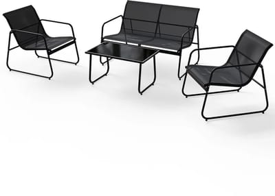 Tuinset / Tuinmeubelset / Loungeset Genoa - 4-delig - Antraciet